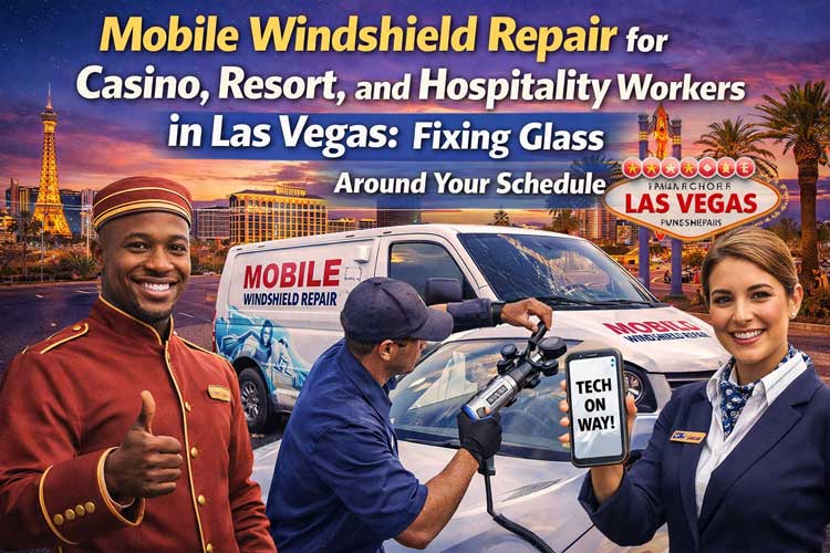 Mobile Windshield Repair for Casino, Resort, and Hospitality Workers in Las Vegas