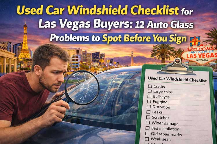Used Car Windshield Checklist for Las Vegas Buyers