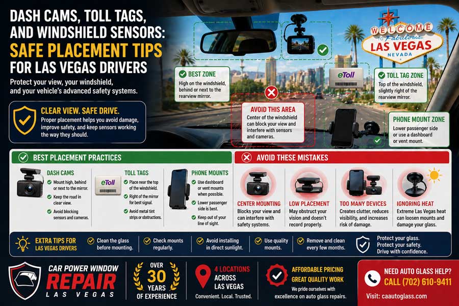 Dash Cams, Toll Tags, and Windshield Sensors